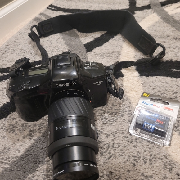 Minolta Maxxum 7xi Camera With minolta 3KY 1-AF 70-210 Beer Can Lens - Picture 9 of 16